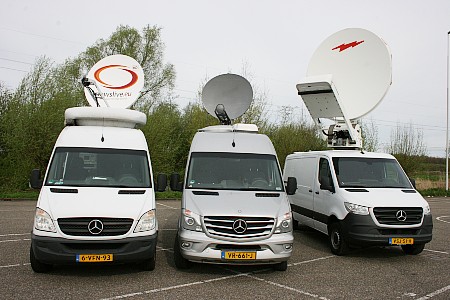 Newslive SNG satellite trucks - Holland and Belgium.